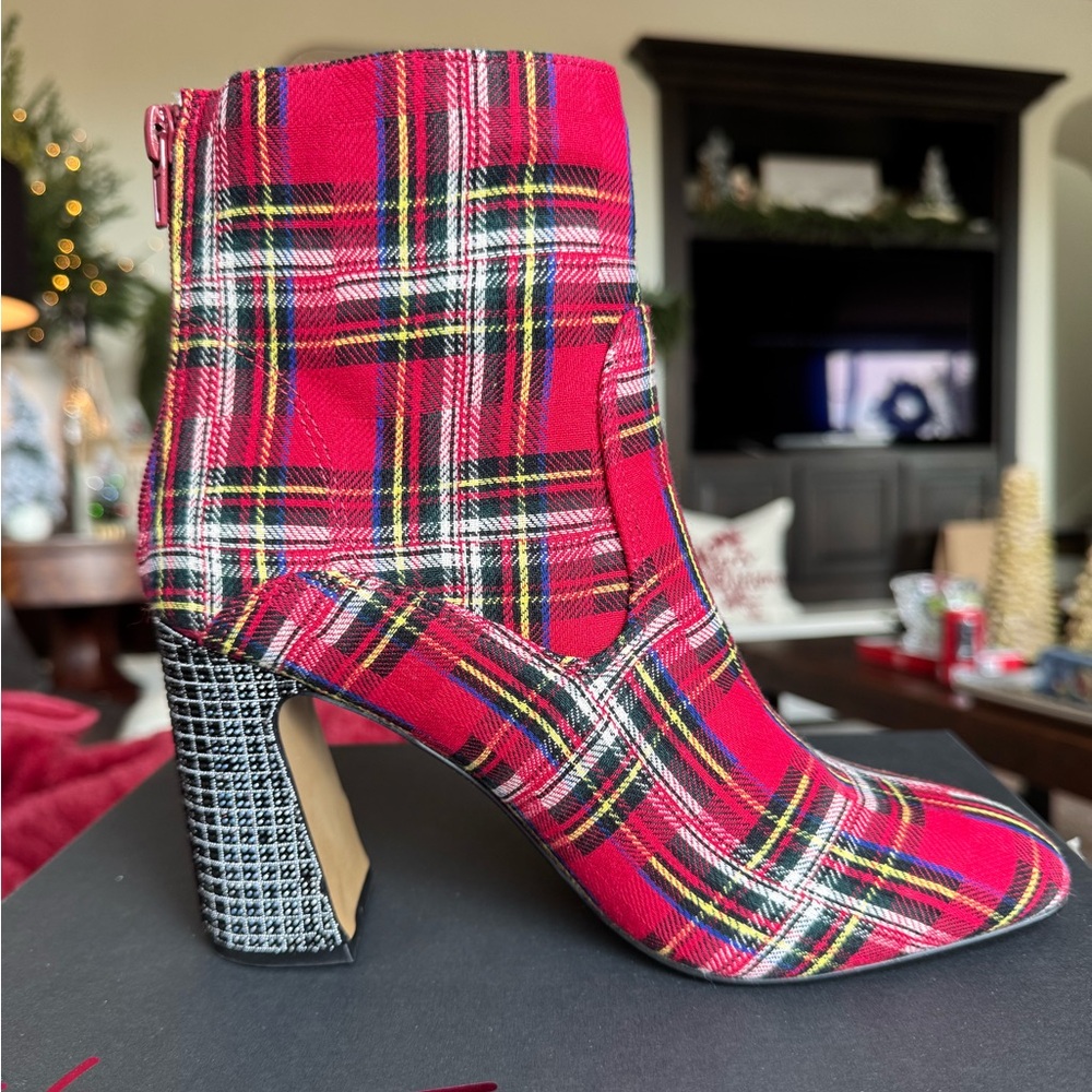 Brand new, never worn Betsey Johnson Booties! So festive for the holiday season!